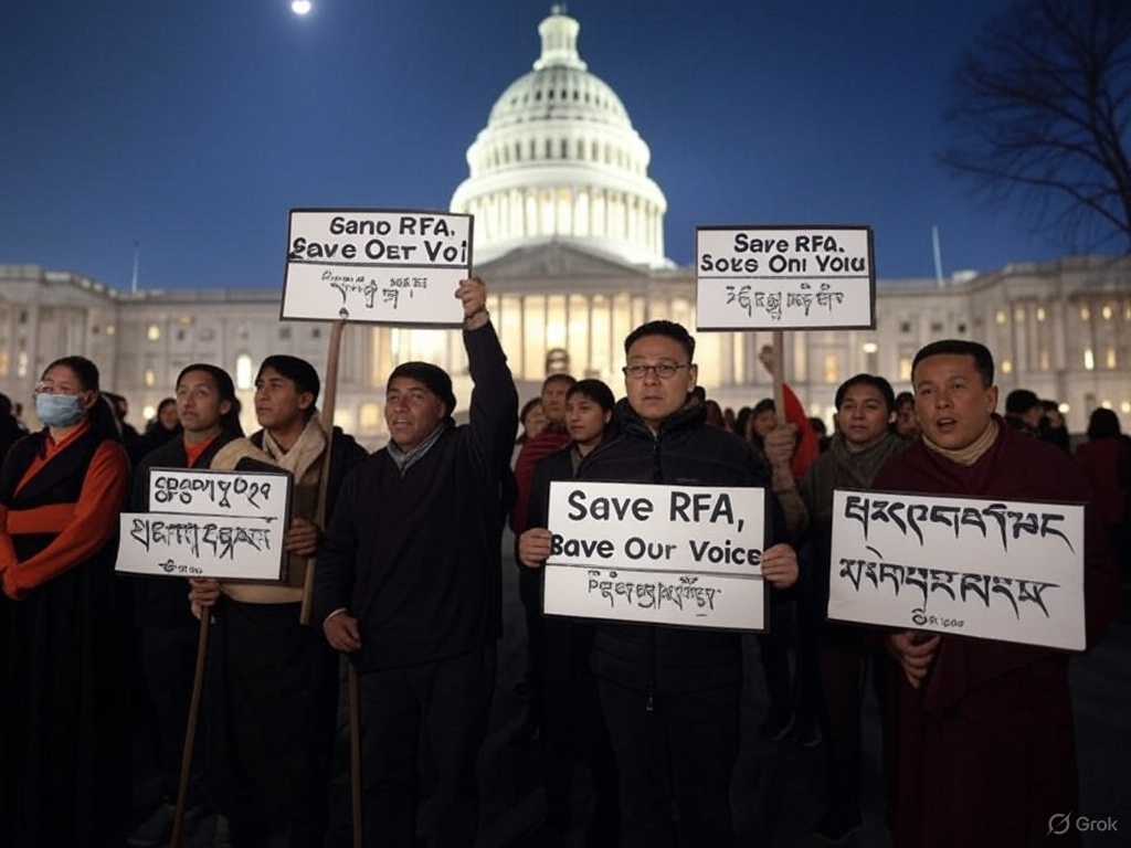 RFA faces Uncertain Future (Image AI based Representation)