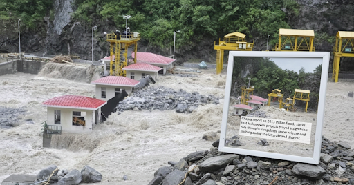 Slide from Dr. Wolfgang Schwanghart's panel presentation on the connection between hydropower and flooding.